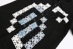 Pixel Crochet Oversize Cardigan