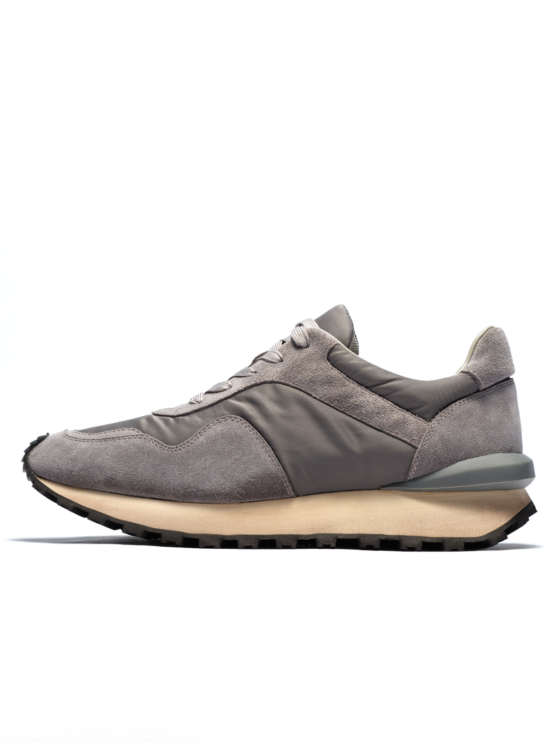 Nylon Suede Mixed Low-top Sneakers
