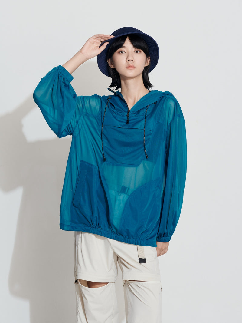 See Through Oversize Outdoor Smock