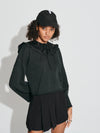 Detachable Ruffle Collar Sweatshirt