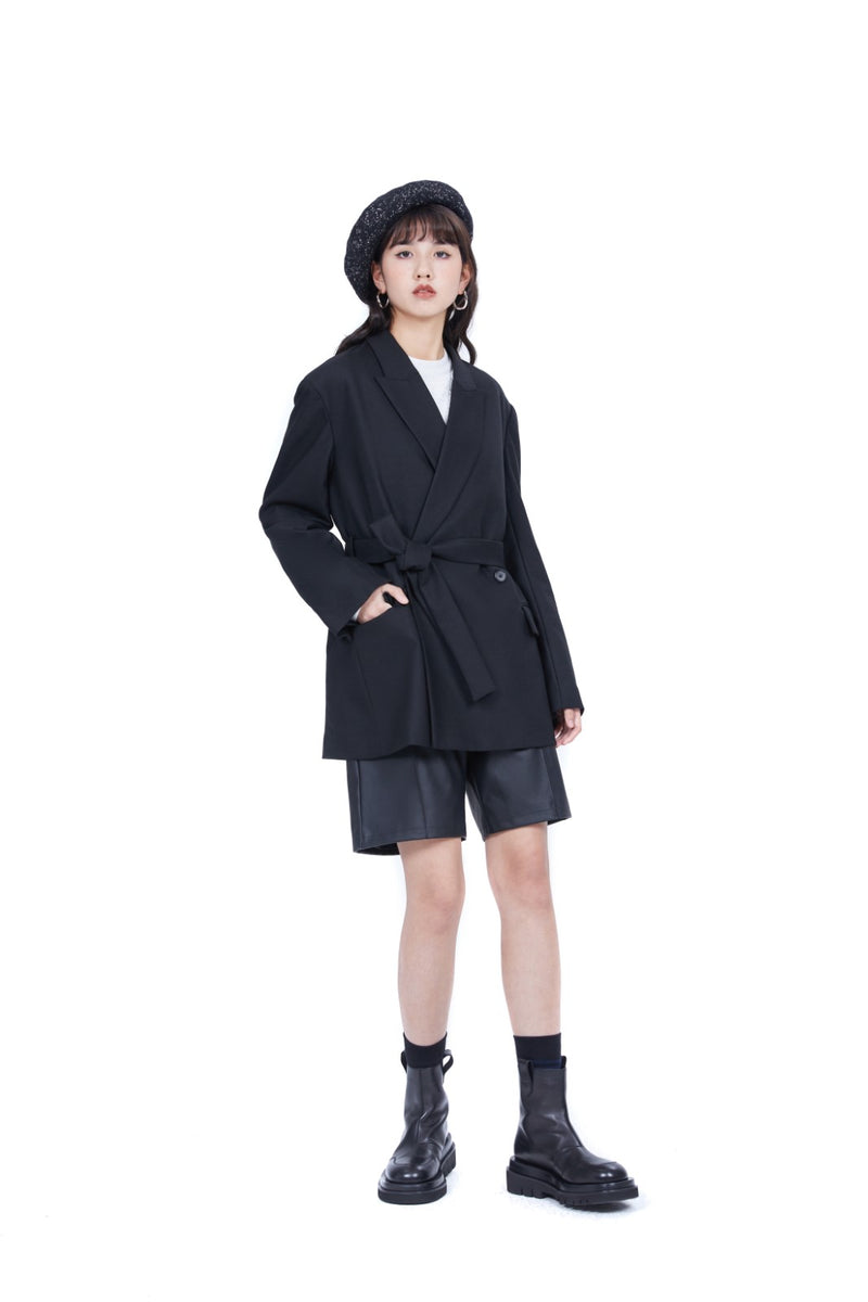 Wool Blended Oversize Blazer