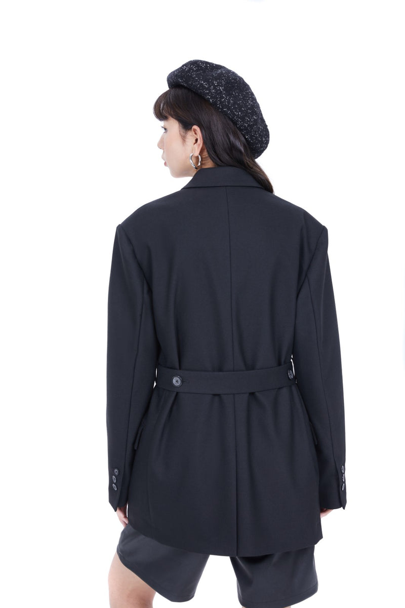 Wool Blended Oversize Blazer