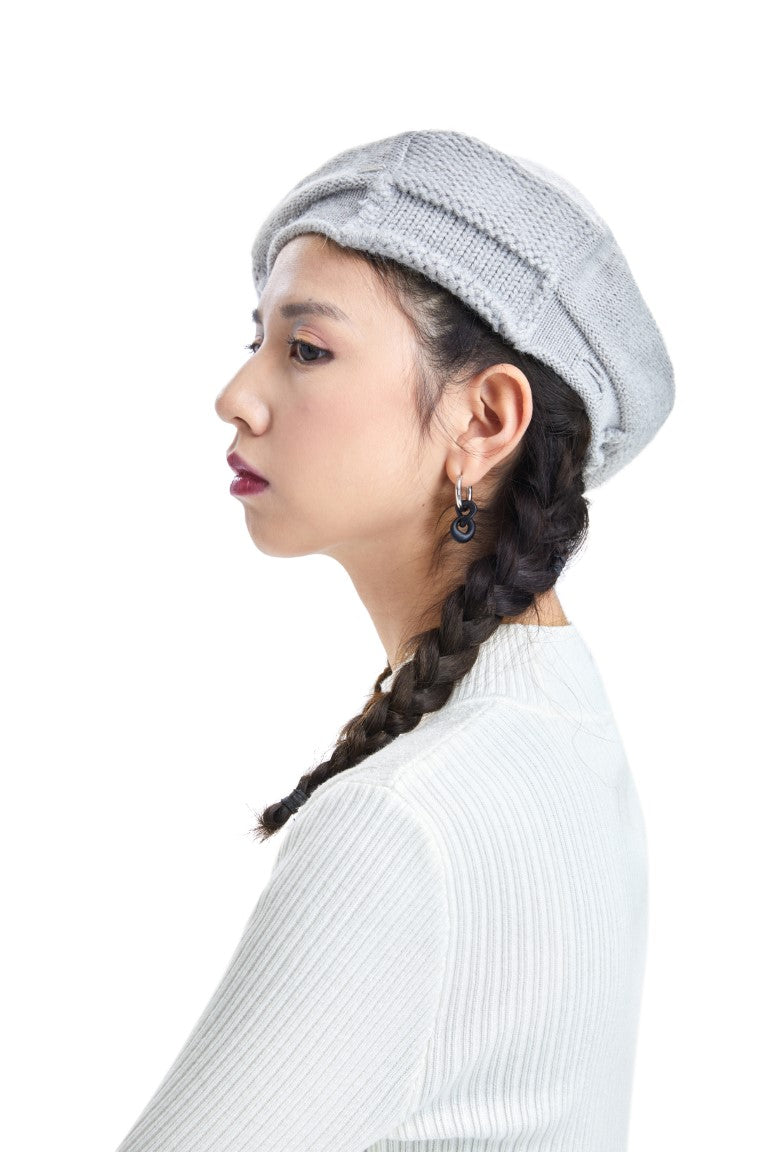Mixed Knitted Beret