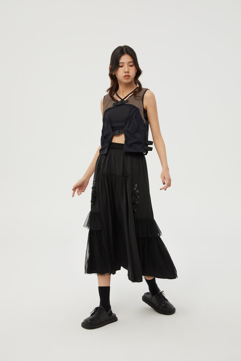 Layered Skirt with Breedings