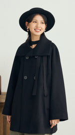 Ladies Mid-Length Wool Coat