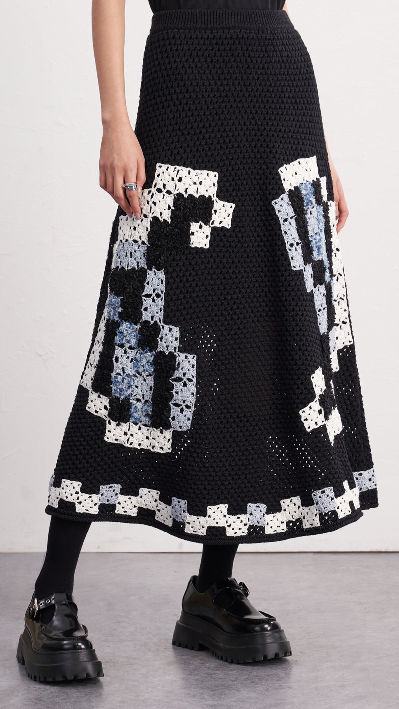 Crochet A-Line Skirt