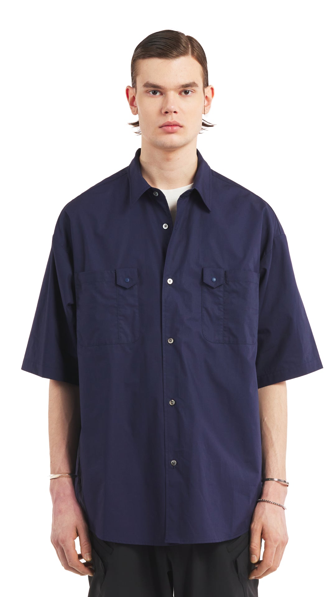 Cotton Typewriter Oversized Shirt – initialfashion