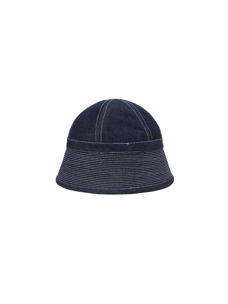 Denim Cloche Bucket Hat