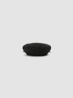 Ladies Full Moon Beret With Bow Detail