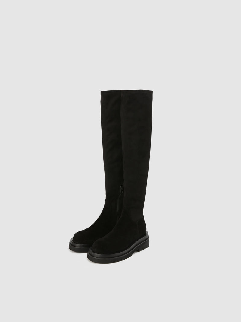 Ladies Stretch-suede over-the-knee Boots