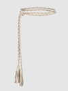 Rope Braided Leather Wrap Belt