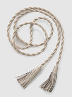 Rope Braided Leather Wrap Belt