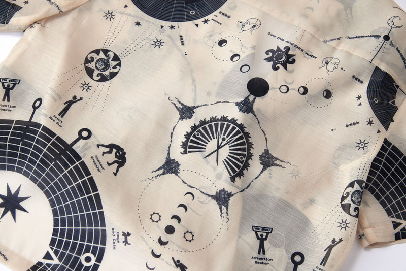 Sun Moon Star Printed Shirt
