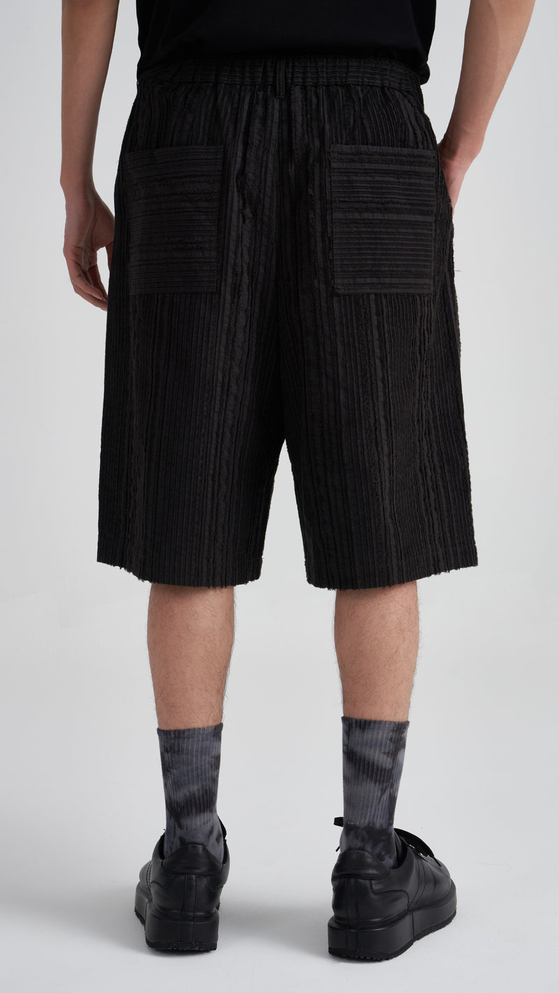 Belted Corduroy Shorts