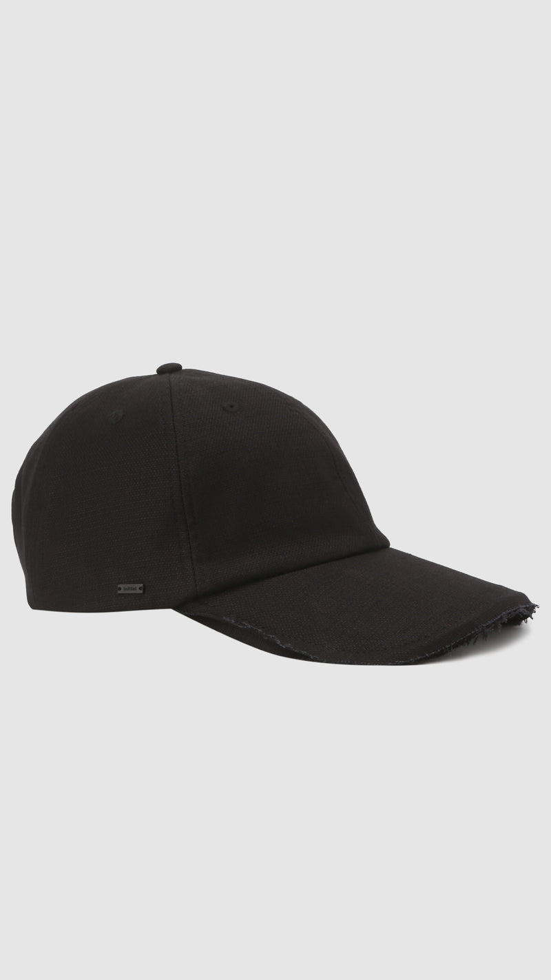 Raw edge baseball cap