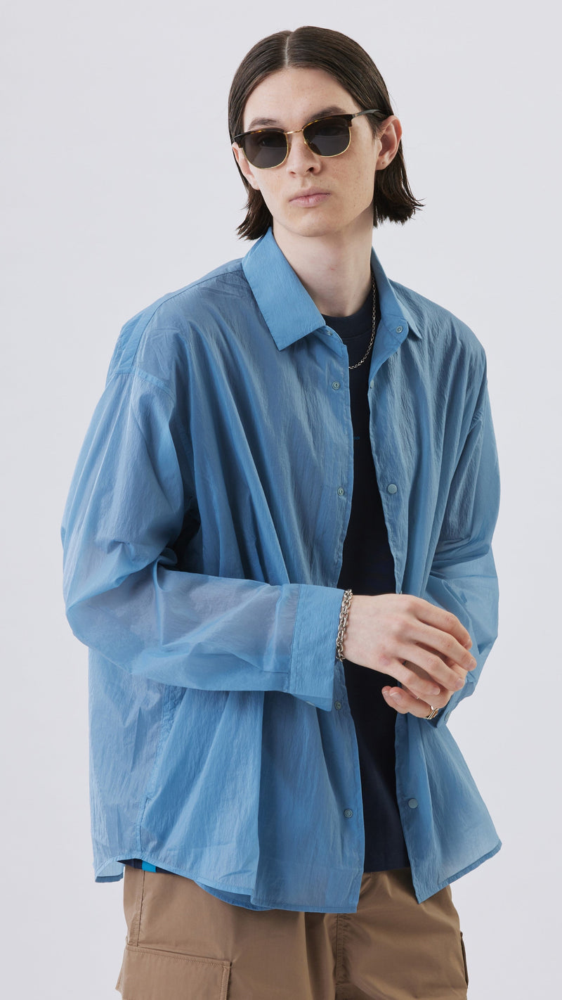 Sheer Nylon Snap Shirt